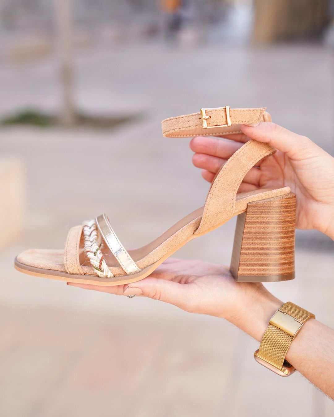 Sandalias camel shops tacon