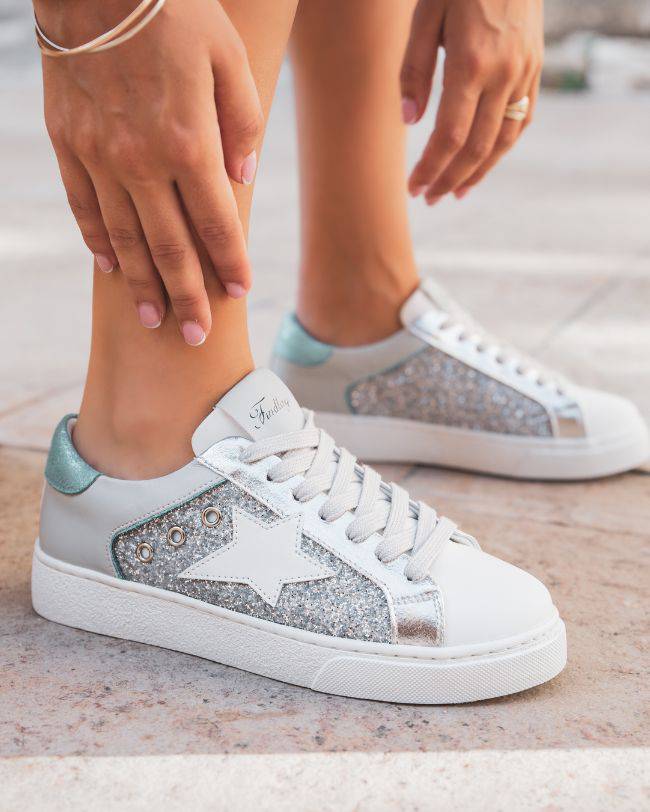 Zapatos Deportivos Lentejuelas Brillantes Mujeres Zapatillas