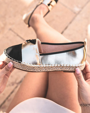 Sandale femme espadrille plateforme doré - Nora - Casualmode.fr